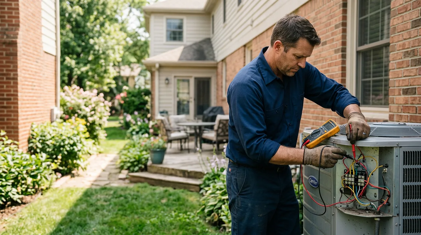HVAC technician working near Mount Morris, MI
